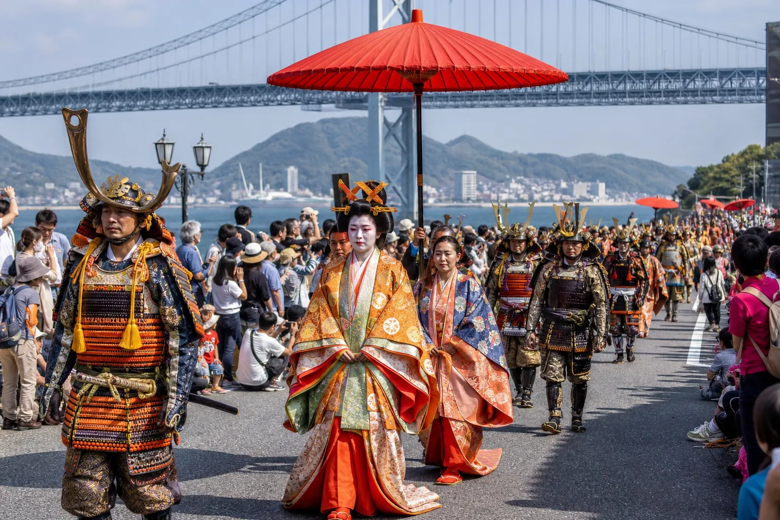 しものせき海峡まつりの先帝祭上臈道中のイメージ画像