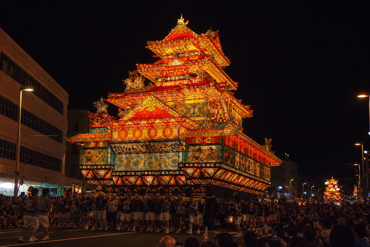 能代七夕 天空の不夜城のイメージ画像