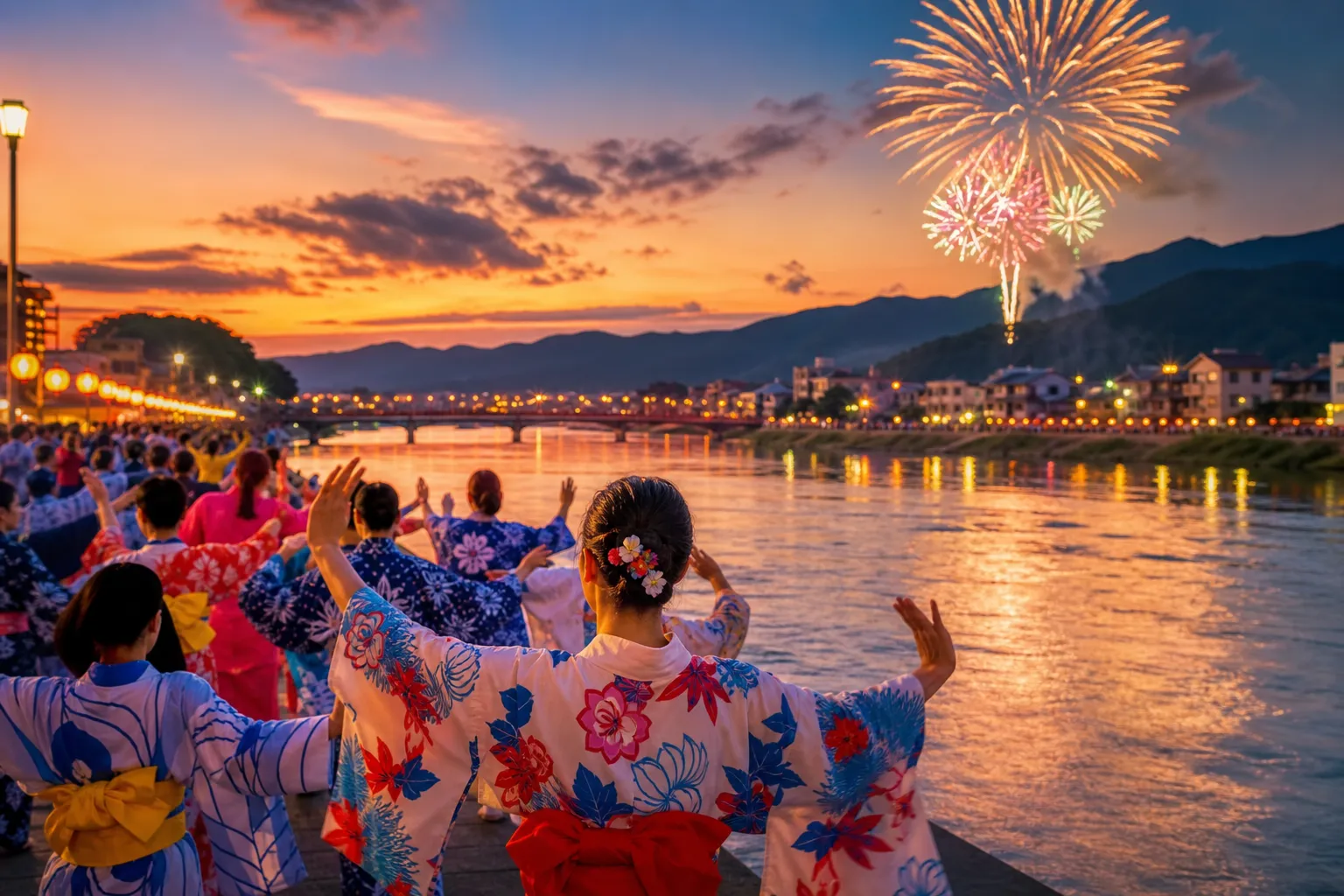 AI生成によるしまんと市民祭のイメージ画像