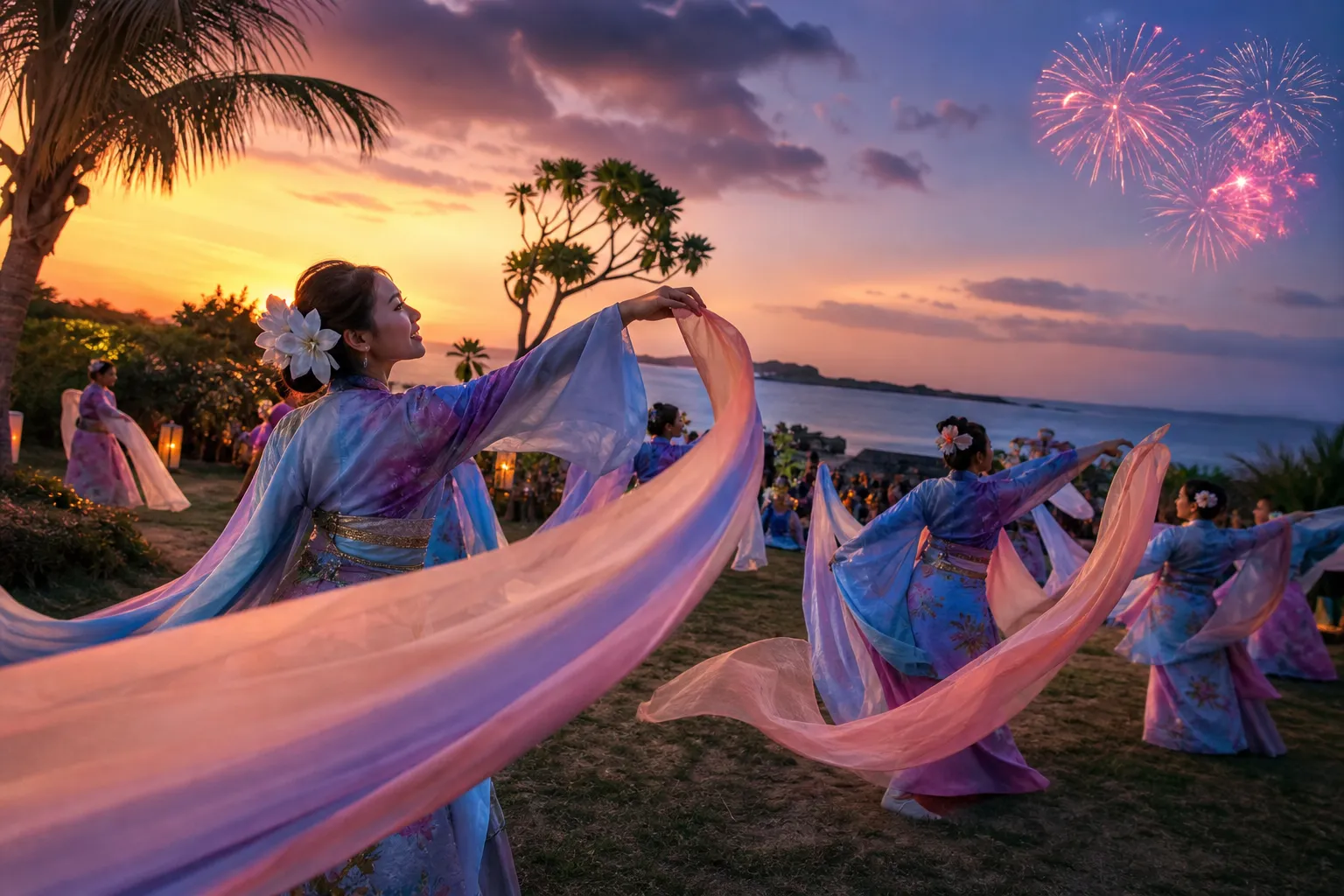 AI生成による宜野湾はごろも祭りのイメージ画像