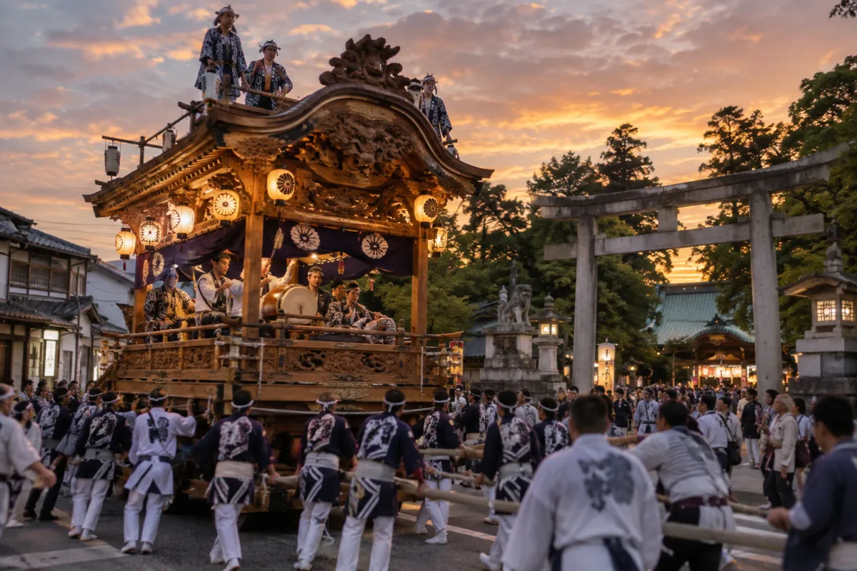 AI生成による三嶋大祭りのイメージ画像