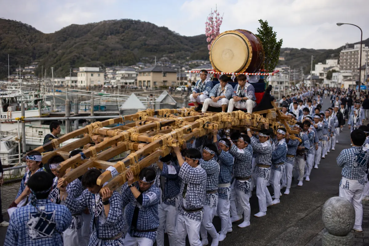 AI生成による下田太鼓祭りのイメージ画像