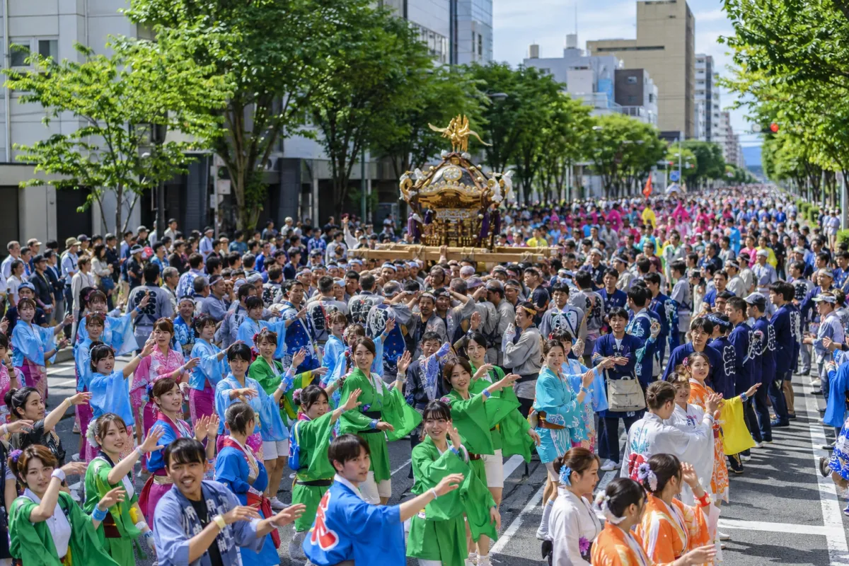 AI生成による佐賀城下栄の国まつりのイメージ画像