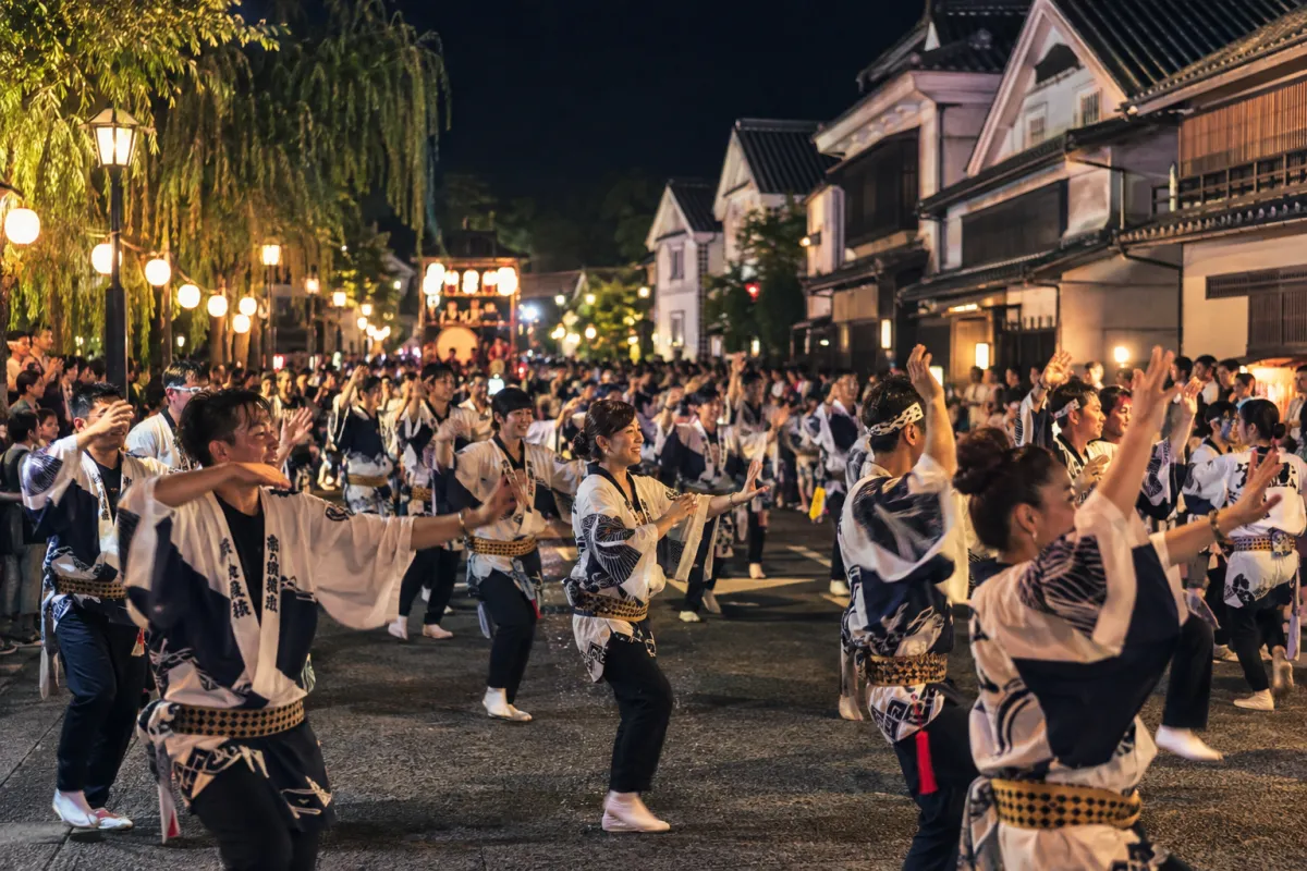 AI生成による倉敷天領夏祭りのイメージ画像