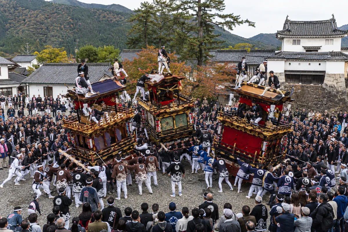 AI生成による出石だんじり祭りのイメージ画像