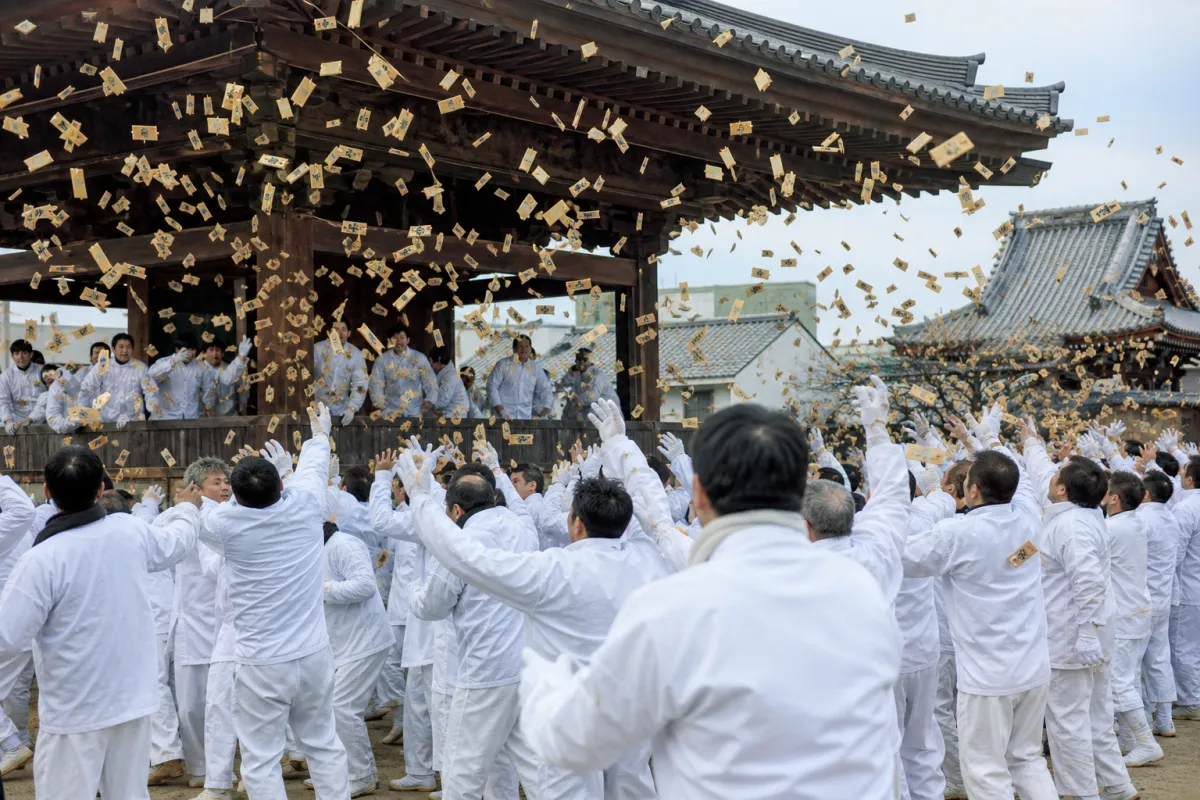 AI生成による四天王寺どやどやのイメージ画像