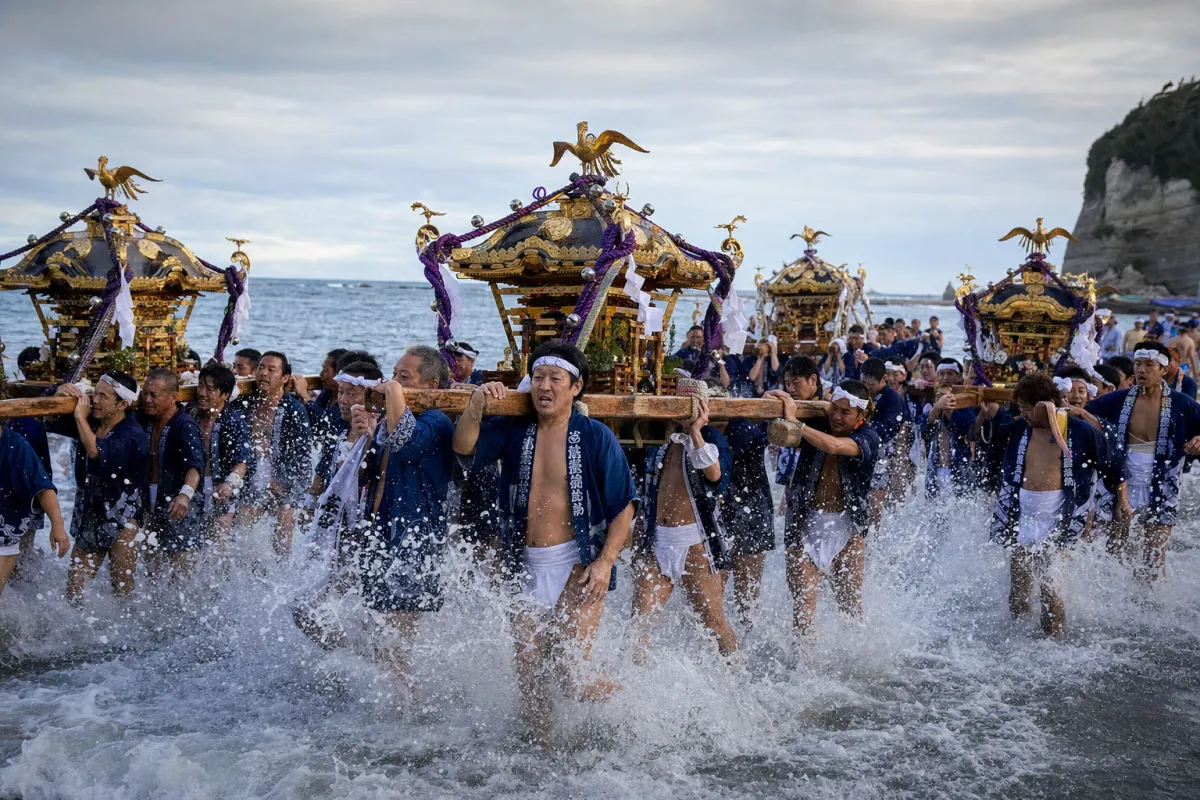 AI生成による大原はだか祭りのイメージ画像