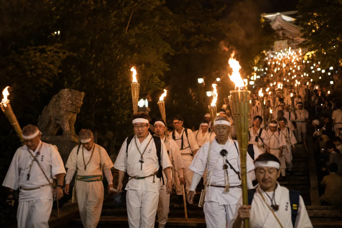 AI生成による大山夏山開き祭のイメージ画像