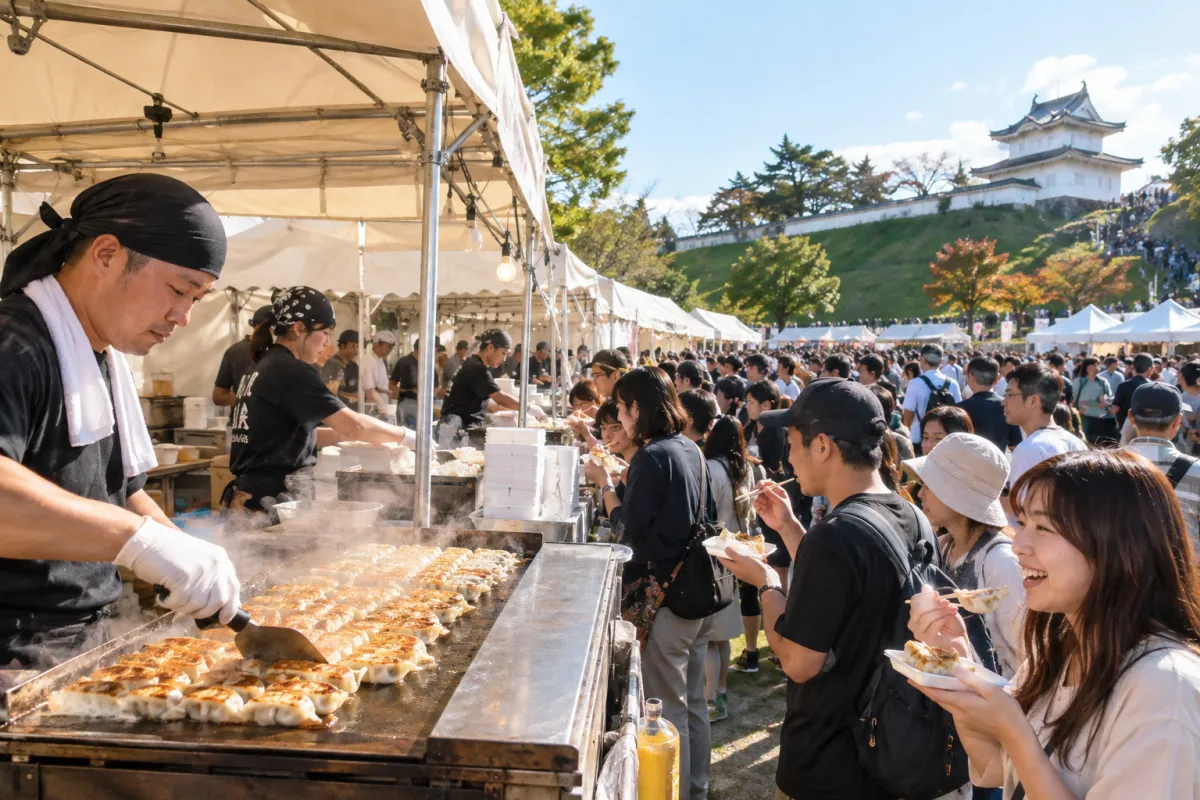 AI生成による宇都宮餃子祭りのイメージ画像