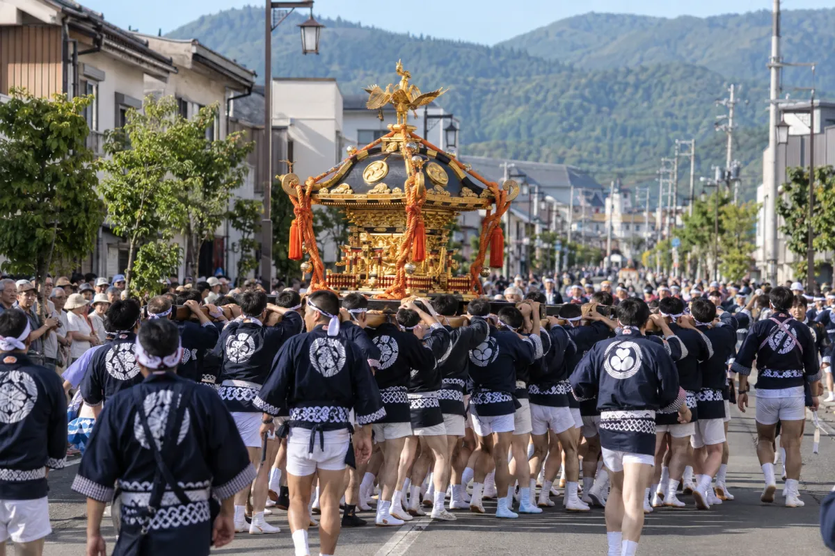 AI生成による寒河江まつりのイメージ画像