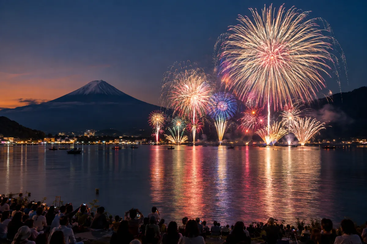 AI生成による山中湖報湖祭のイメージ画像