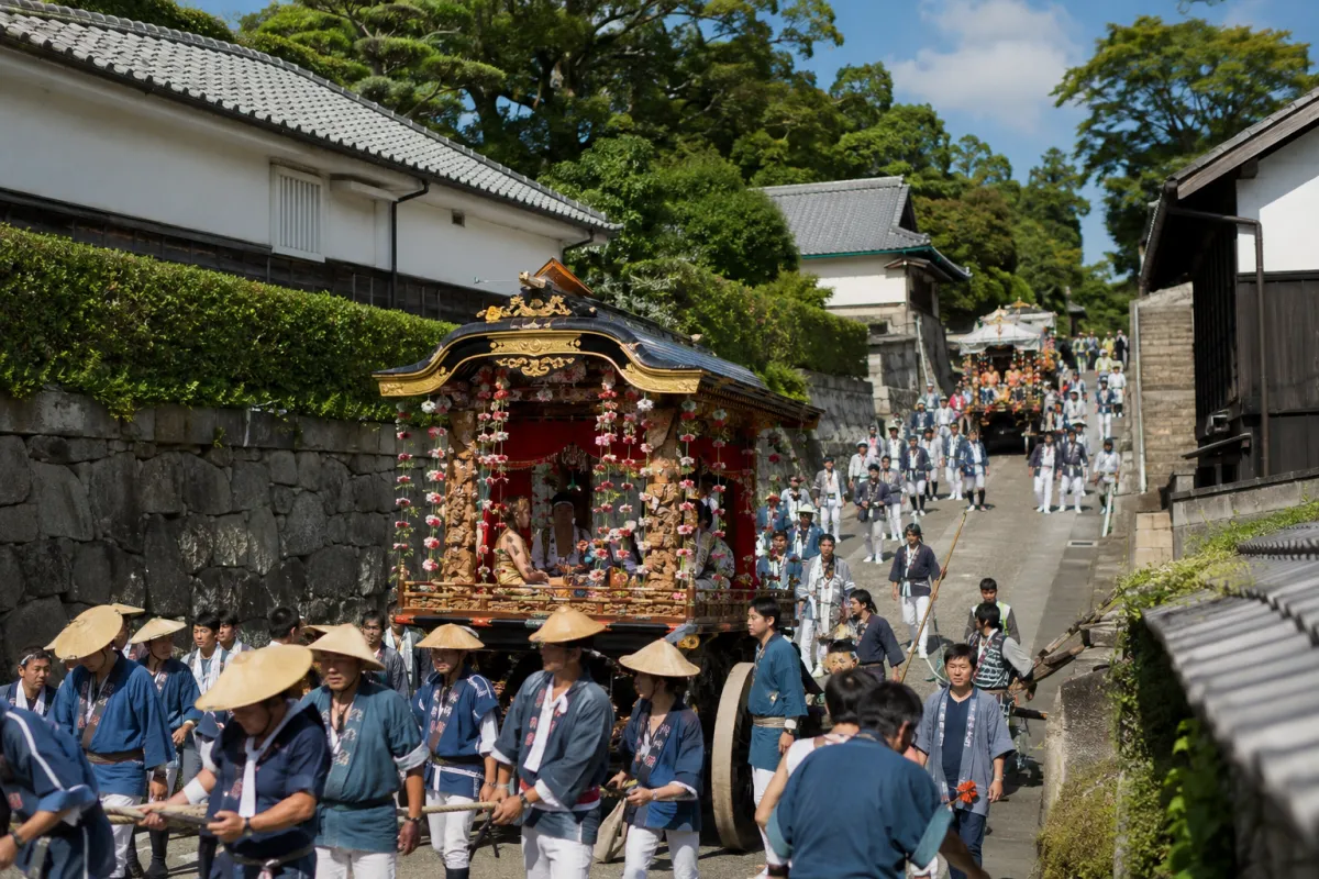 AI生成による杵築天神祭りのイメージ画像