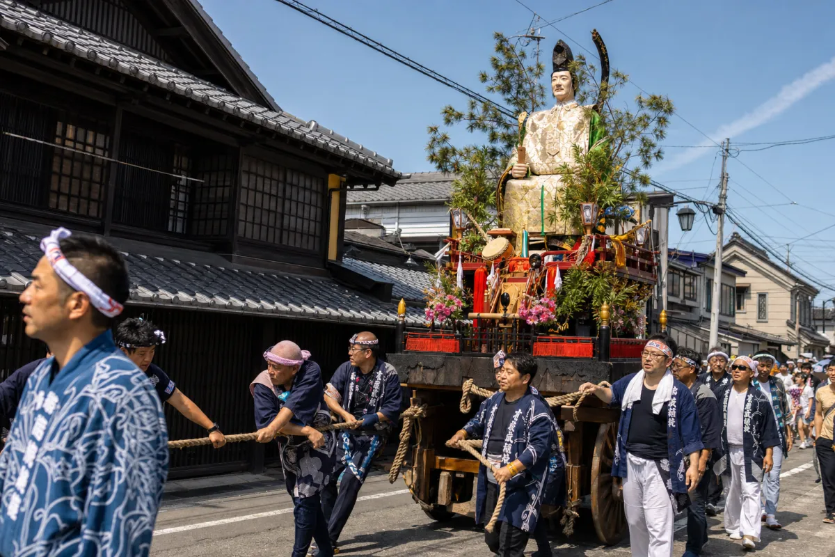 AI生成による江差姥神大神宮渡御祭のイメージ画像