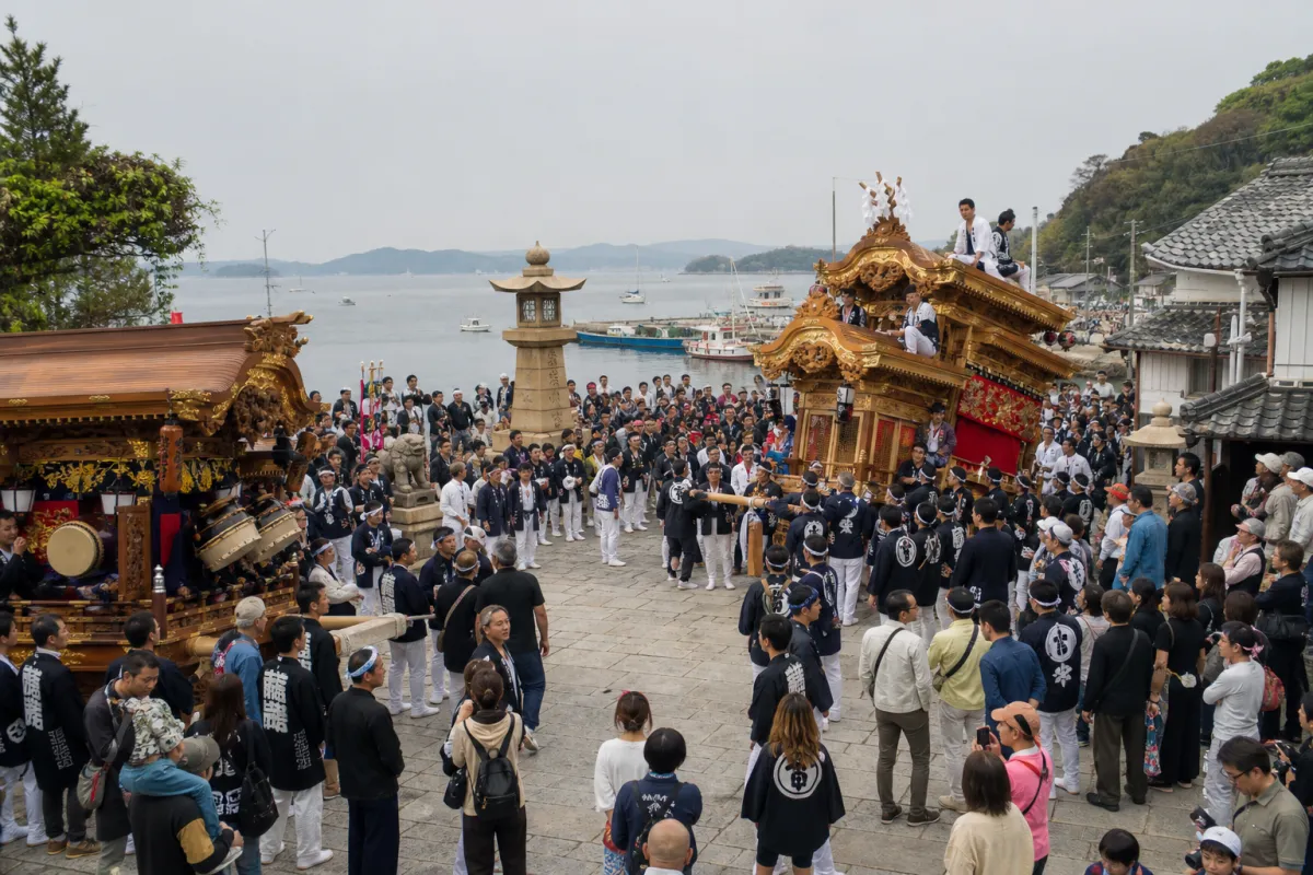 AI生成による牛窓秋祭りのイメージ画像