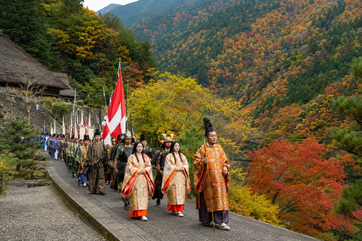 AI生成による祖谷平家まつりのイメージ画像