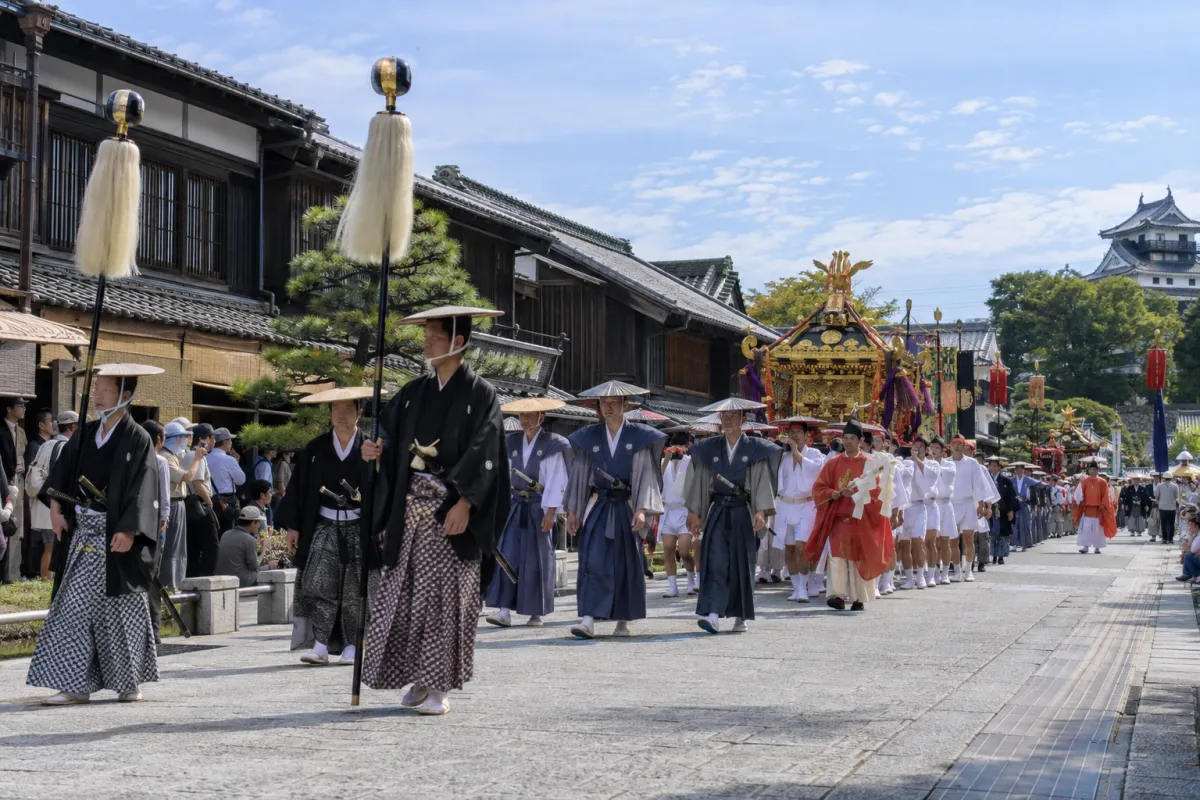 AI生成による西尾祇園祭のイメージ画像