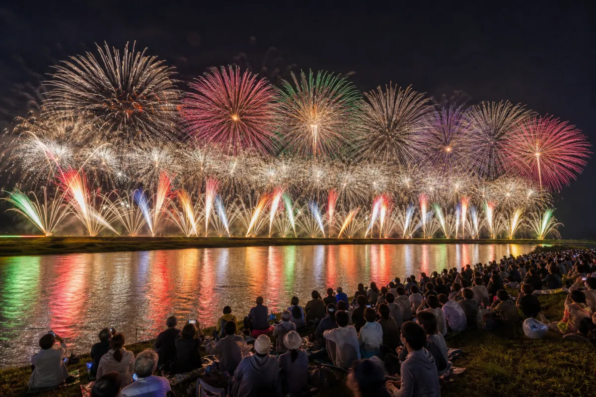 AI生成による赤川花火大会のイメージ画像